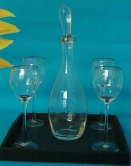 glass wine set 