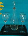 glass wine set 