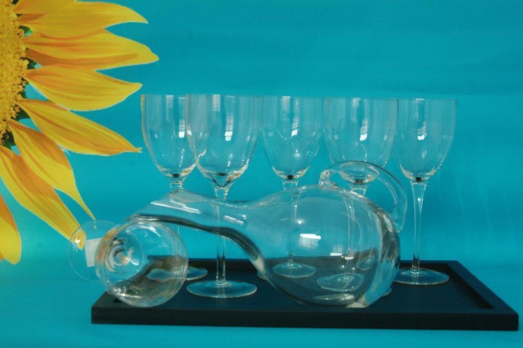 glass wine set  3