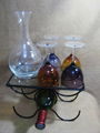 glass wine set  4