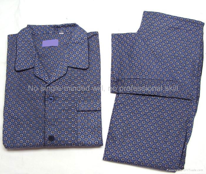 men cotton woven printed flannel pyjama set 