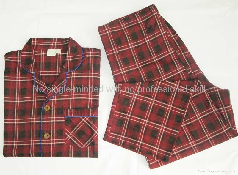 men cotton woven printed flannel pyjama set  4