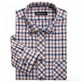 100% cotton print flannel mens shirts with long sleeve 3