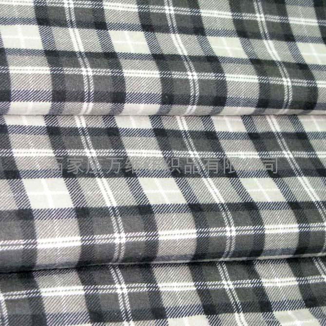 100% cotton woven print flannel fabric 2