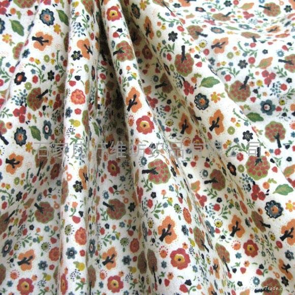 100% cotton woven print flannel fabric 4