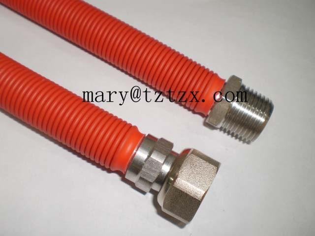 stainless steel corrugated flexible metal gas hose for gas cooker,gas boiler   3
