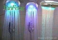 Multiple color LED shower
