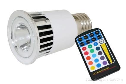  RGB E27  with remote control