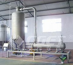Wort subpressure evaporation energy-saving system