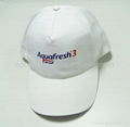 Cheap cap in white color with printed