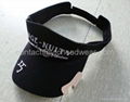 Visor cap with opener