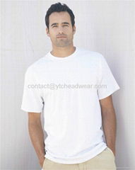 White t shirts with logo for promotion