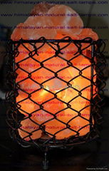 Basket Salt Lamp