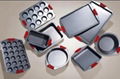 roaster pan & carbon steel cookware set (Dupont Telfon)