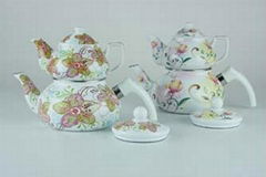 Enamel Teapot and cookware/kitchenware set  (with janpanese enamel)