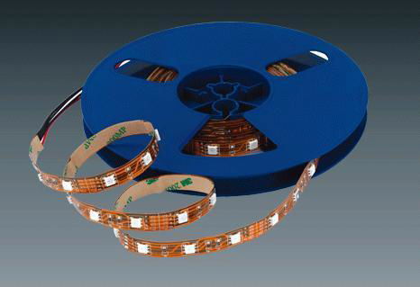 SMD RGB Flexible Strip ( Silicone tubing, 240 LEDs, 24V ), waterproof,