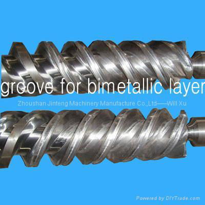 extruders screw conical twin-screw cylinder  3