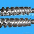 extruders screw conical twin-screw cylinder  3