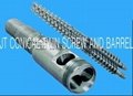 extruders screw conical twin-screw cylinder  4