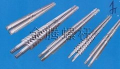 Conical twin-screw