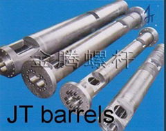 Parallel twin-barrel for extruders