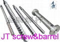 Rubber screw and barrel