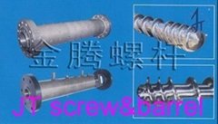 Rubber screw and barrel