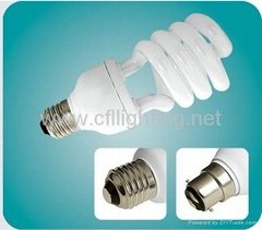 Semi-Spiral Tri- phosphor Power CFL Lamp ESL Compact fluorescent lamp T4-ESS01