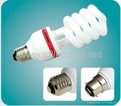 Semi-Spiral Tri- phosphor Power CFL Lamp ESL Compact fluorescent lamp T4-ESS02