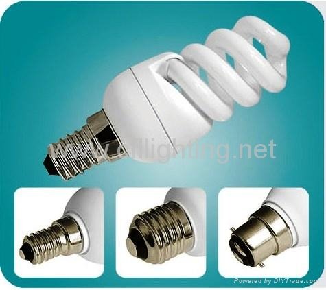 Full Spiral Tri- phosphor Power CFL Lamp ESL Compact fluorescent lamp T2-EFS04
