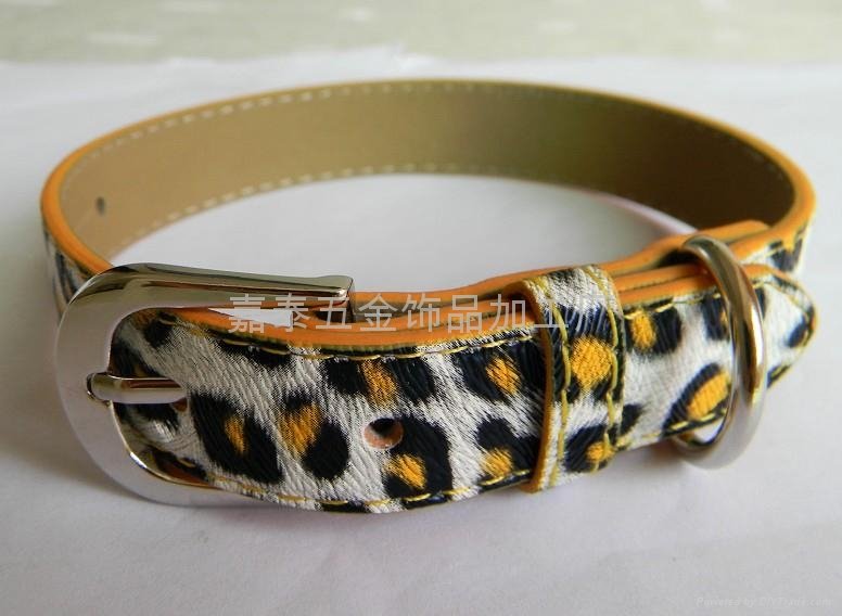 leopard skin pattern dog collar