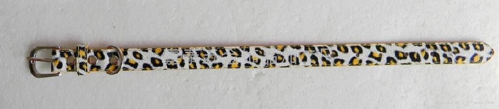leopard skin pattern dog collar 3