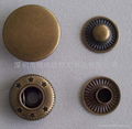 anti-brass snap button