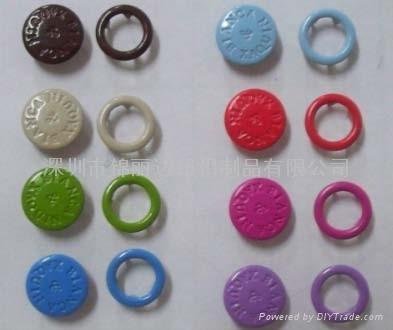 prong snap button with differnt colors
