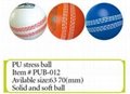 pu stress cricket ball