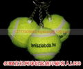 40mm mini real tennis ball keyring 1