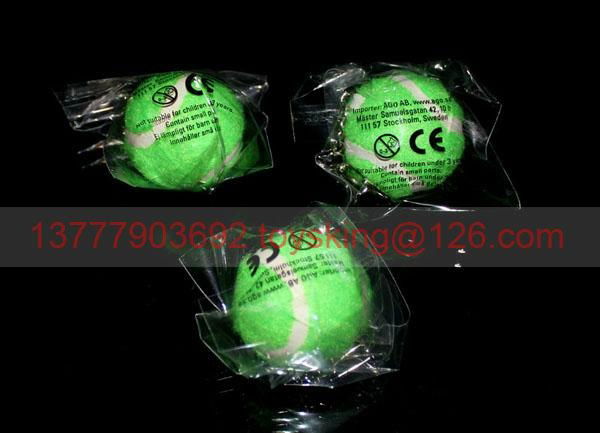 40mm mini real tennis ball keyring 4