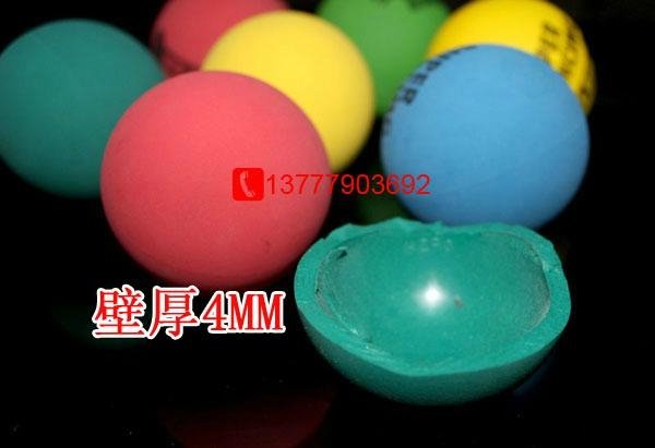 hollow rubber bouncing ball 55mm  2