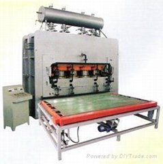 short cycle melamine laminating hot press machine