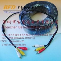  CCTV cable video +power cord