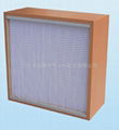 Pleat HEPA filter(deep filter;absolute