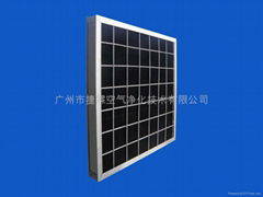 Honeycomb-shaped activated carbon filter mesh