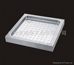 Stainless steel shower tray