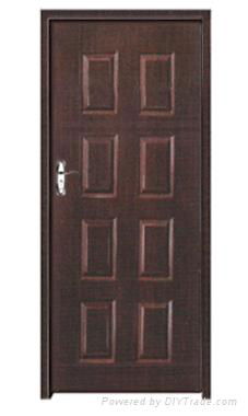 PVC coated metal door