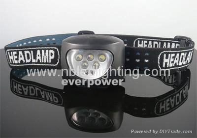 5PCS White LED+2PCS Red LED Headlamp/LED Headlight 