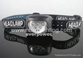 5PCS White LED+2PCS Red LED Headlamp/LED