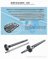 screw and barrel of extruder machine