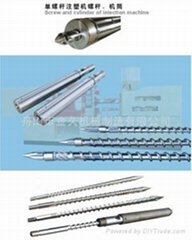 Screw and cylinder of injection machine