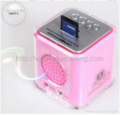 Mini USB Sound Speaker with LED for Nokia/Sony Ericsson/MP3/MP4 2