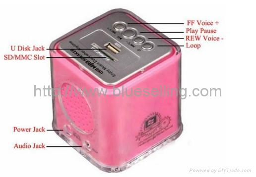 Mini USB Sound Speaker with LED for Nokia/Sony Ericsson/MP3/MP4 5